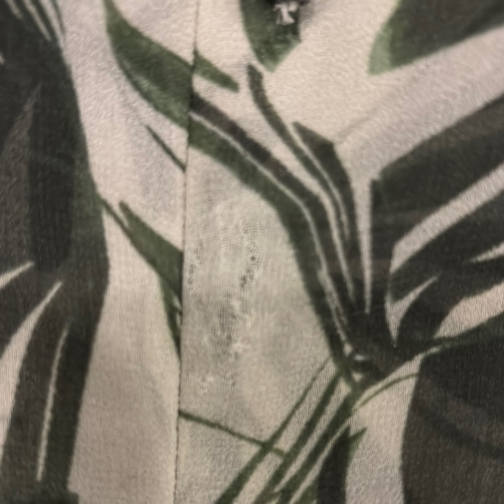 Green Leaf Print Dress by HALSTON ( size 4) - Picture 5 of 6
